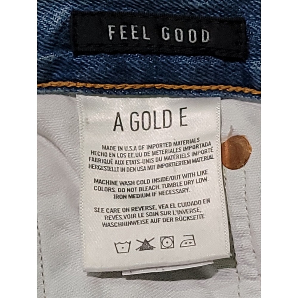 AGOLDE Womens Jeans 28 (29x26)  High Rise Straight Button Fly Cotton USA - Picture 5 of 11